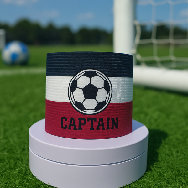 Custom Captain Armband – Personalised Football Armbands with Velcro | Add Logo, Team Name & Full Colour Print