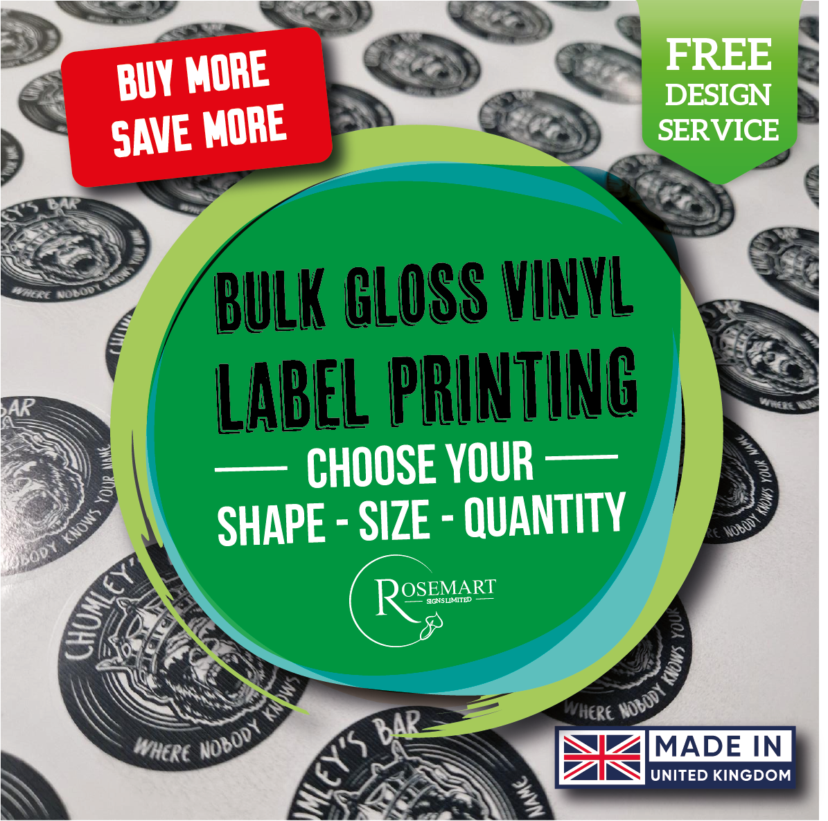 Custom Vinyl Stickers Printing Services