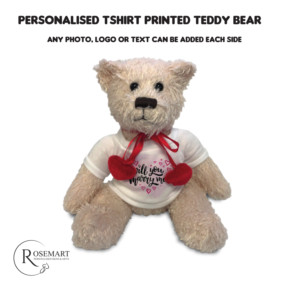 Personalised teddy bear t shirt on sale
