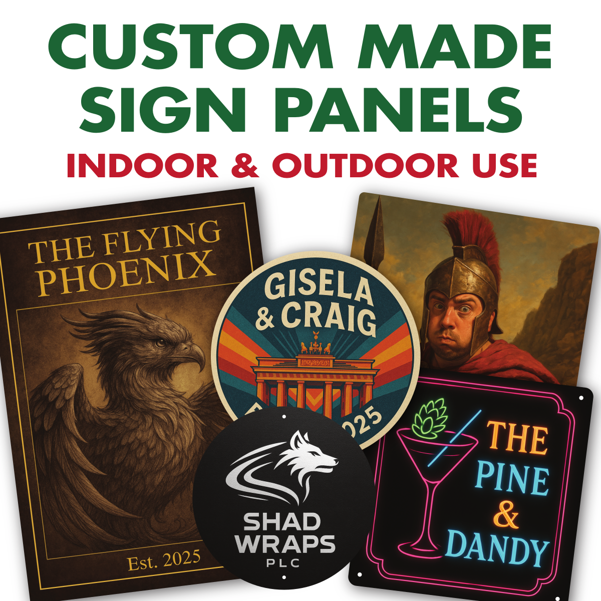 Sign Panels Example Custom Made Sign Panels – Indoor & Outdoor Use – Rosemart signs Limited