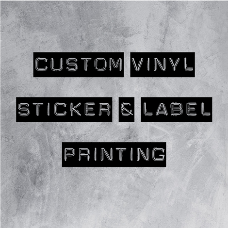 Custom Vinyl Stickers and labels