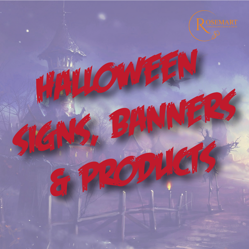 Halloween Signs, Banners &amp; Products