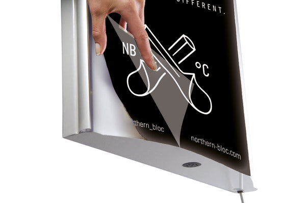 A2 LED Illuminated Poster Lightbox – Wall Mounted Advertising Display