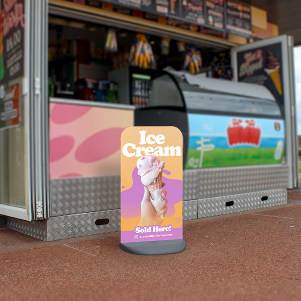 Ecoflex 2 Pavement Sign – Personalised Outdoor Advertising Board