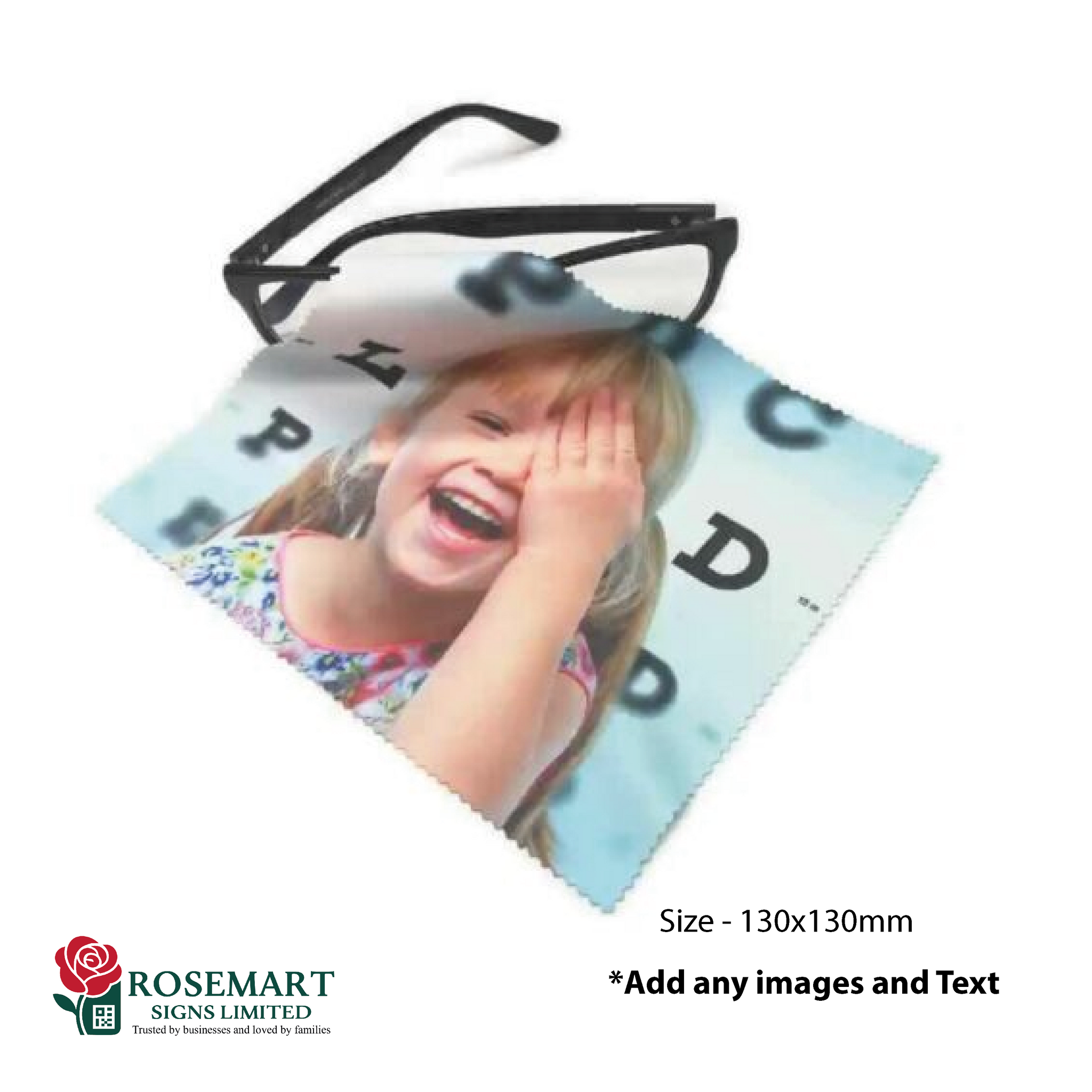 Personalised Photo, Design, Glasses Lens, Phone Screen Cleaning Cloth