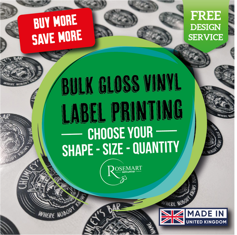 Bulk Sticker Custom Print Vinyl Your Design Decals Labels Logo Stickers Printing