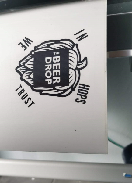 Personalised Ice Bucket Labels. Any Logo, text or design iof your choice