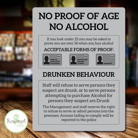 No proof of age no alcohol noice