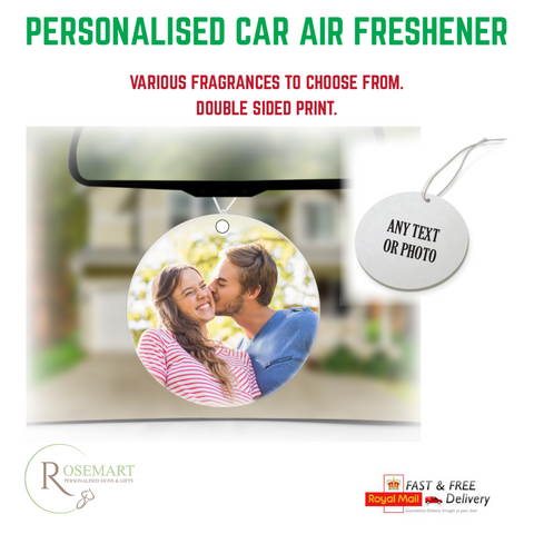 Personalised Circular Car Air Fresheners