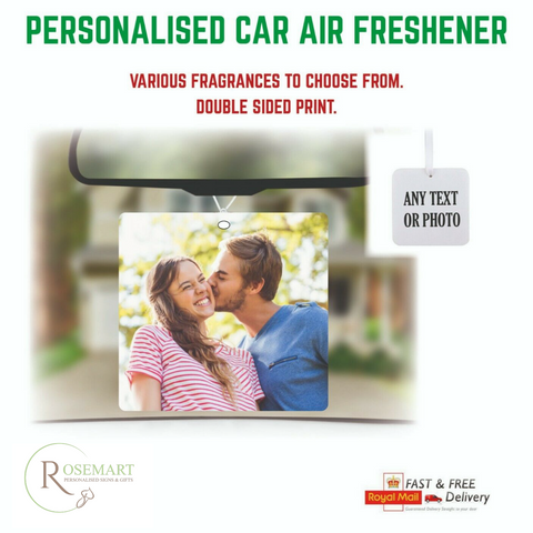 Personalised Square Car Air Fresheners