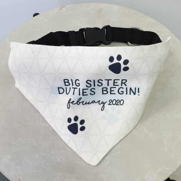 PERSONALISED YOUR OWN DESIGN DOG BANDANAS