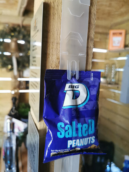 Branded bar snack board sign and snack holder