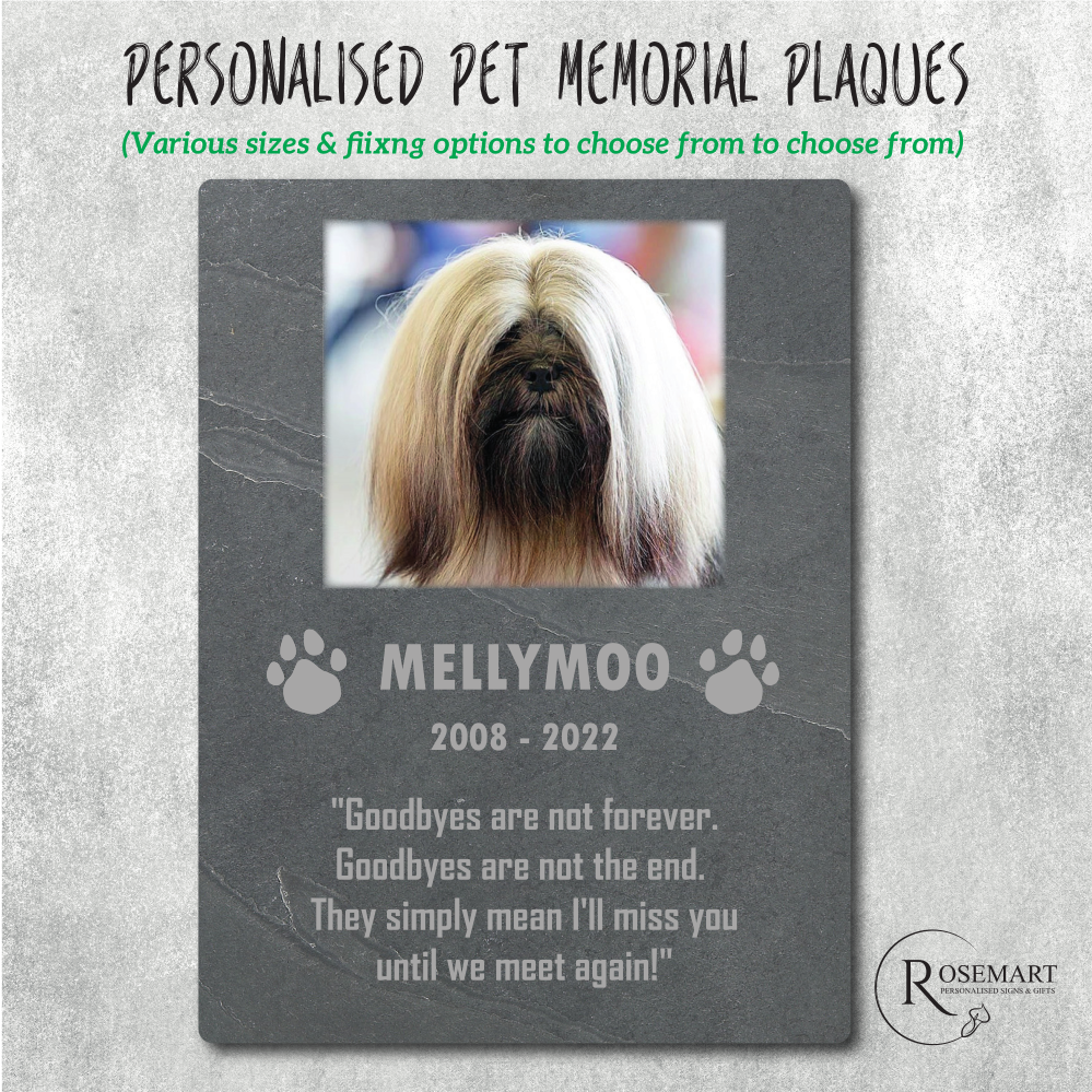 Pet online memorial plaques