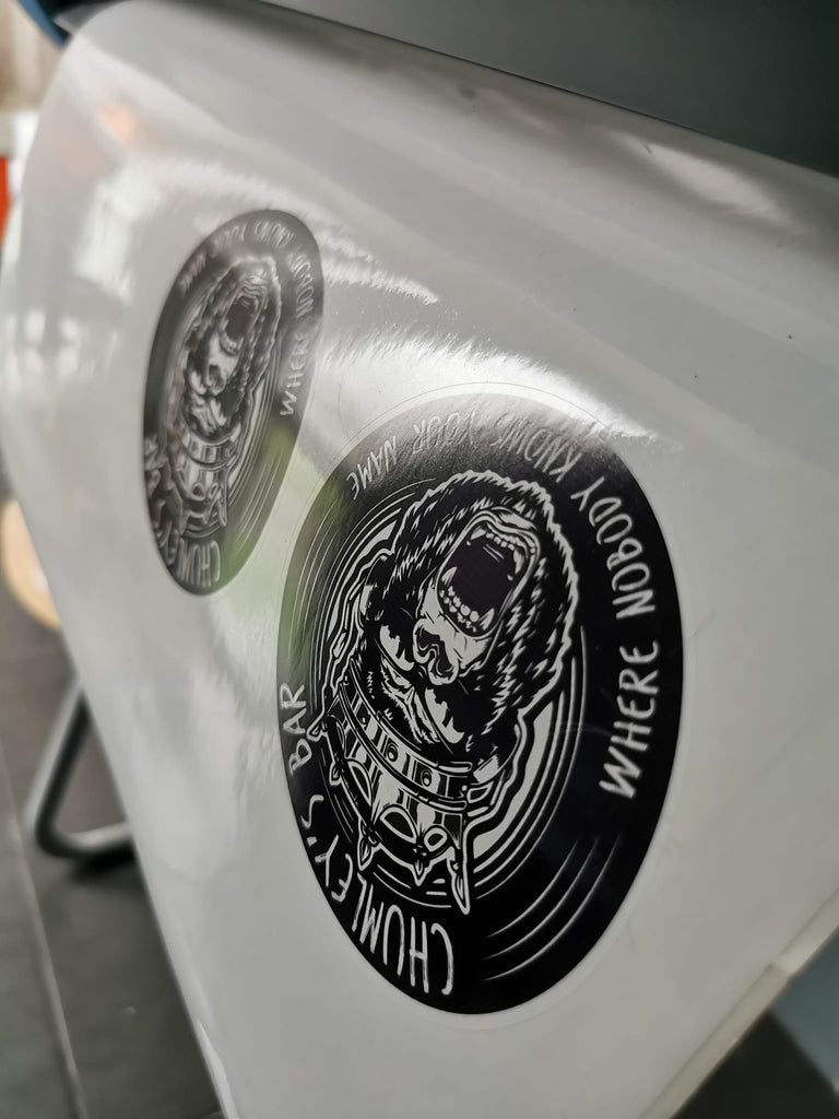 Custom Bucket Labels Personalised Ice Bucket Labels. Any Logo, text or design iof your choi ...